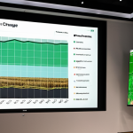 **A data analyst passionately presenting a visual story about climate change to a concerned audience, using interactive charts showing the impact on Turkish farmers.**